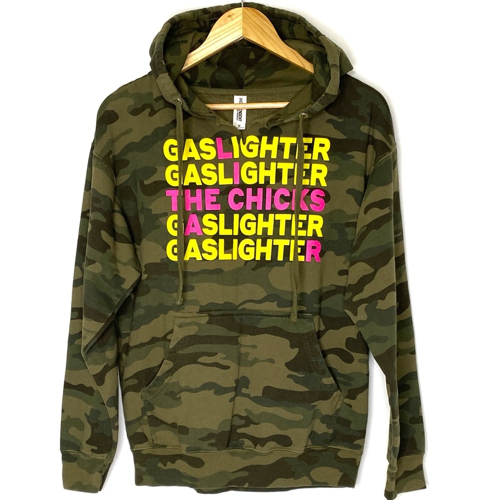 The Chicks Gaslighter Liar Camo Hoodie Sweatshirt Womens | Medium | Tour Merch